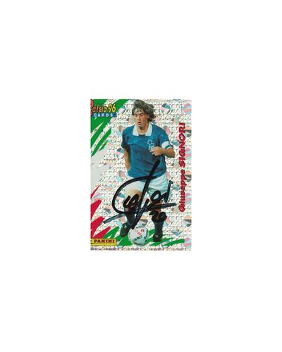 Calcio 96 Cards Featuring Football Player Giuseppe Signori